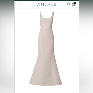 Amsale Bentley Dress in Champagne